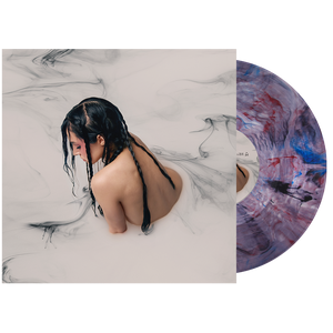 Hand Signed 'Negative Spaces' Vinyl (Clear w/ Red + Blue + Black Marble)